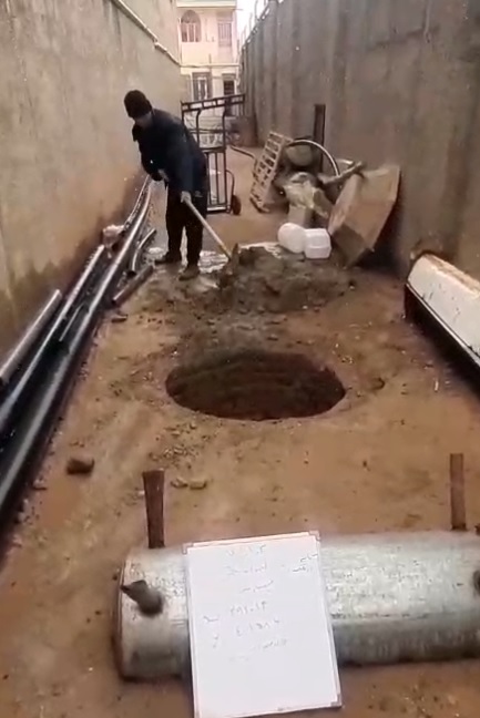 یک حلقه چاه غیرمجاز در منطقه مؤمن‌آباد دامغان پر و مسلوب‌المنفعه شد